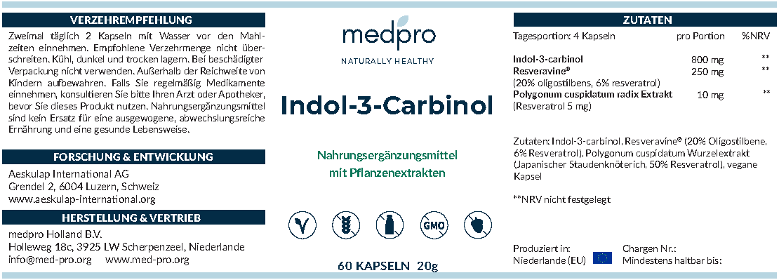Indol3Carbinol Etikett