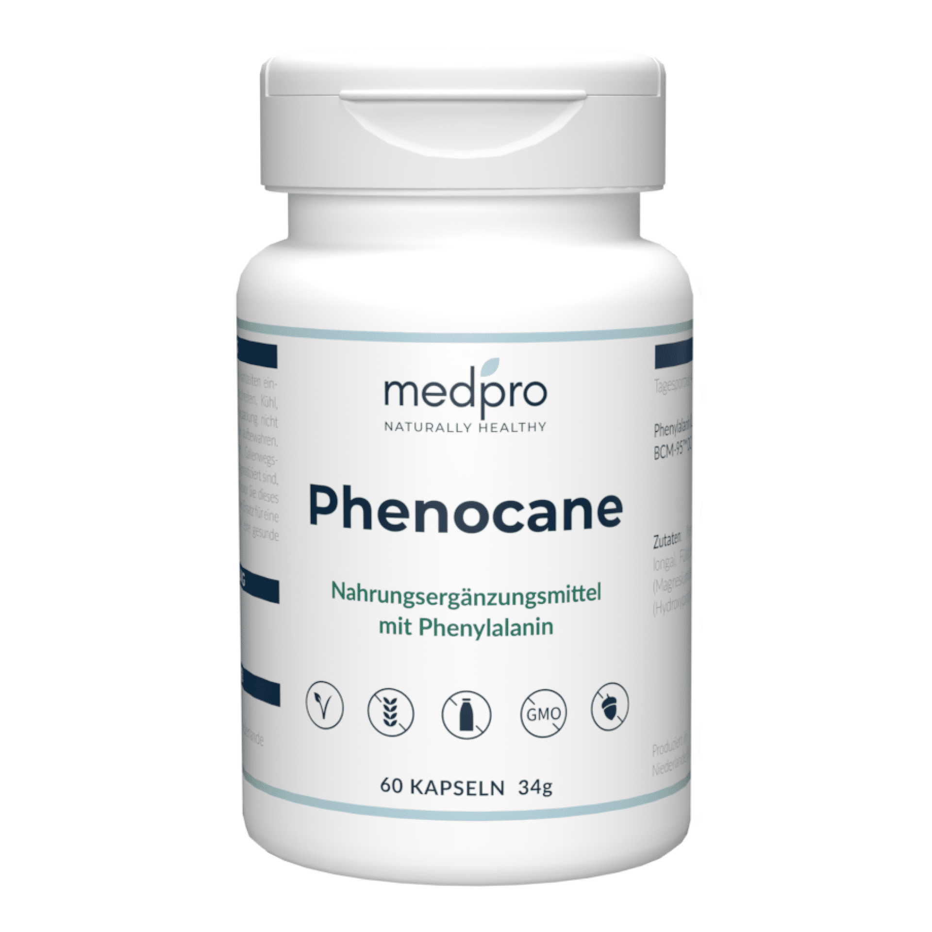 Phenocane tablet bottle