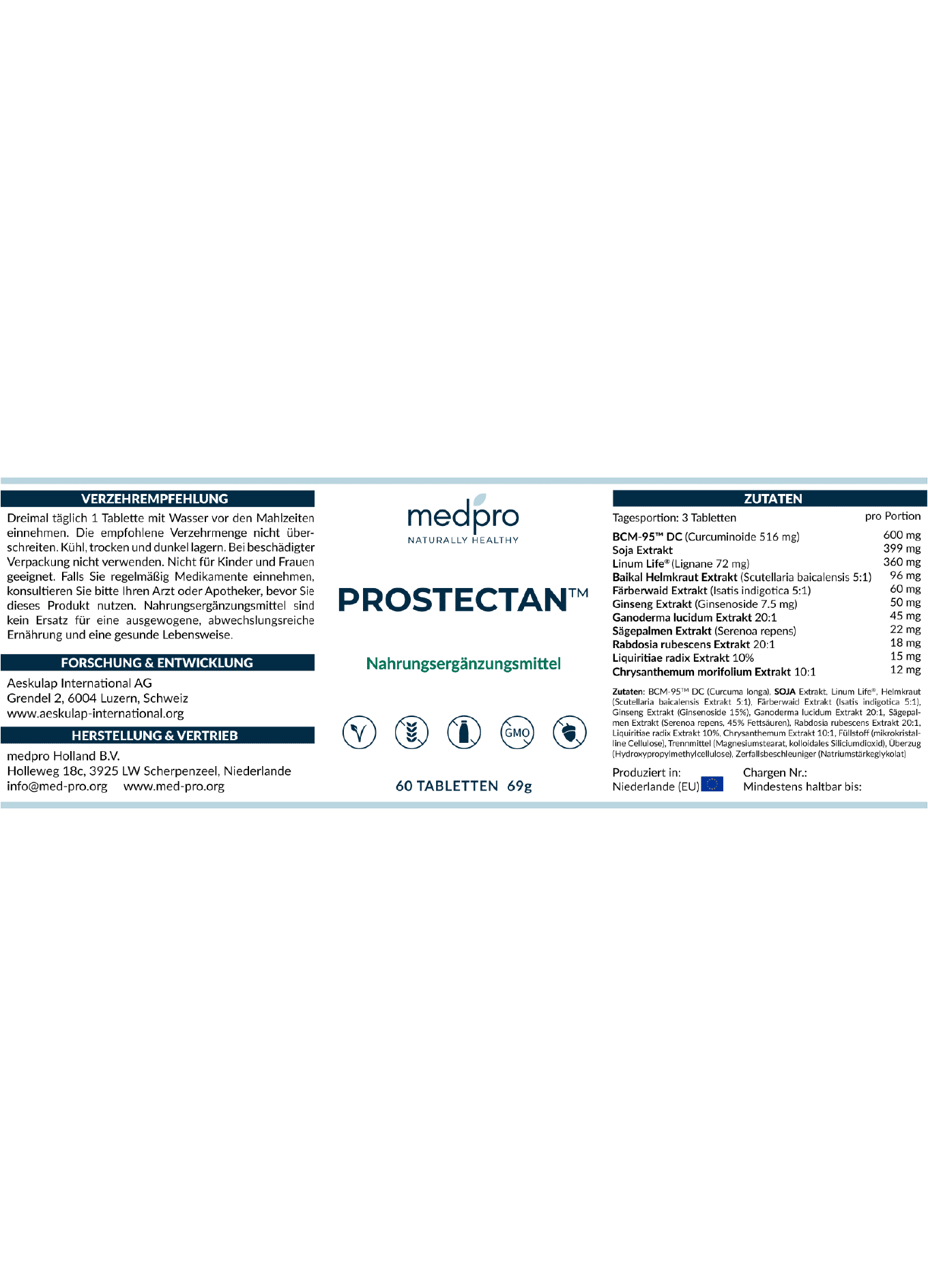 Prostectan Etikett
