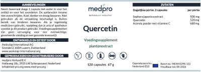 Quercetine label